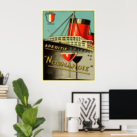 Normandie Aperitif Poster (Heimbüro)