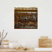 Normandie arbeitet an der Holztür Poster (Küche)