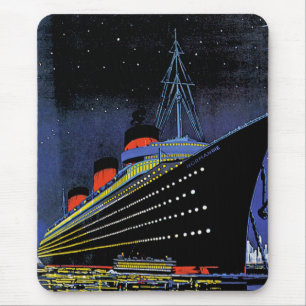 Normandie bei Nacht Mousepad