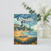 Normandie Coast France Postkarte (Stehend Vorderseite)