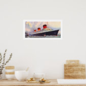 Normandie der französischen Linie Poster (Küche)