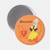 Normandie, Dieppe, Frankreich Magnet (Vorderseite/Rückseite)