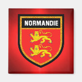 Normandie-Flagge Magnet (Vorne)