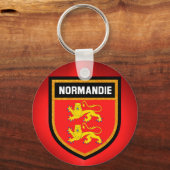 Normandie-Flagge Schlüsselanhänger (Vorderseite)