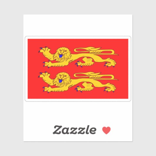 Normandie-Flaggensticker Aufkleber (Blatt)