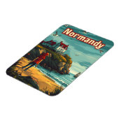 Normandie Frankreich Magnet (Linke Seite)