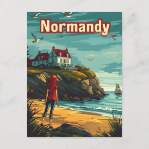 Normandie Frankreich Postkarte