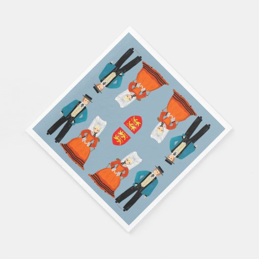 Normandie, Frankreich Serviette (Ecke)