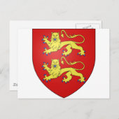 Normandie (Frankreich) Wappen Postkarte (Vorne/Hinten)
