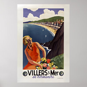 Normandie - Französisches Reiseplakat Poster