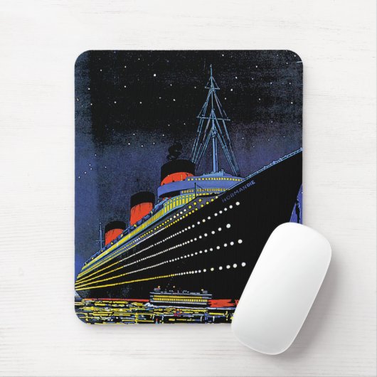 Normandie in der Nacht Mousepad (Mit Mouse)