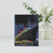 Normandie in der Nacht Postkarte (Stehend Vorderseite)