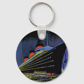 Normandie in der Nacht Schlüsselanhänger (Vorderseite)