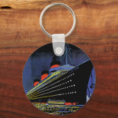 Normandie in der Nacht Schlüsselanhänger (Vorderseite)