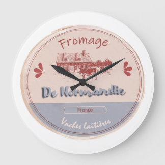 Normandie-Käse Große Wanduhr