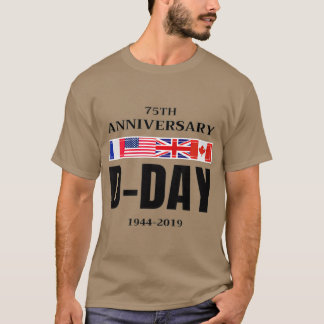 Normandie Landing 75 Jahre Jubiläum Männer Frauen  T-Shirt