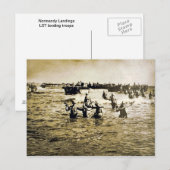 Normandie Landings Postkarte (Vorne/Hinten)