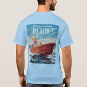 Normandie Nord Carolina Retro Boat Back Print Prin T-Shirt (Rückseite)