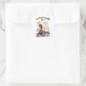 NORMANDIE PARIS QUADRATISCHER AUFKLEBER (Tasche)