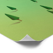 Normandie Süd Carolina Retrokarte Poster (Ecke)