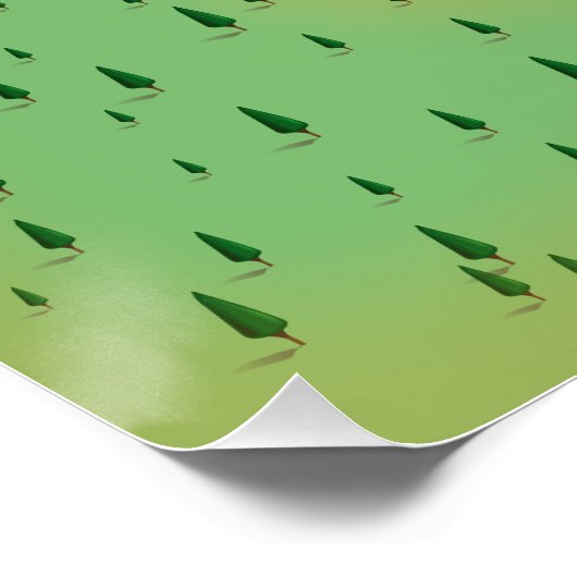 Normandie Süd Carolina Retrokarte Poster (Ecke)