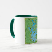 Normandie Süd Carolina Retrokarte Tasse (Vorderseite Links)