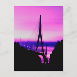 Normandiebrücke, Le Havre, Frankreich 2 Postkarte