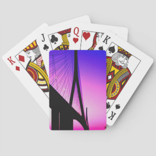 Normandiebrücke, Le Havre, Frankreich Spielkarten