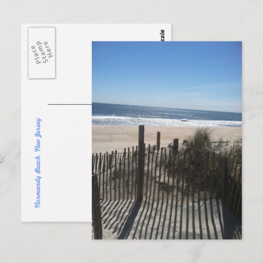 Normandy Beach, New Jersey Postkarte (Vorne/Hinten)