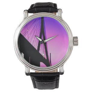 Normandy Bridge, Le Havre, Frankreich Armbanduhr