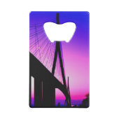 Normandy Bridge, Le Havre, Frankreich Geldbeutel Flaschenöffner (Rückseite)