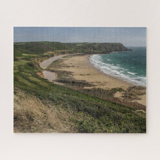 Normandy France Jigsaw Puzzle - Ecalgrain Bay (Horizontal)