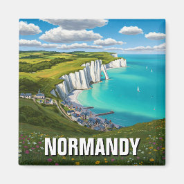 Normandy France Travel Magnet