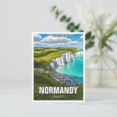 Normandy France Travel Postkarte (Stehend Vorderseite)