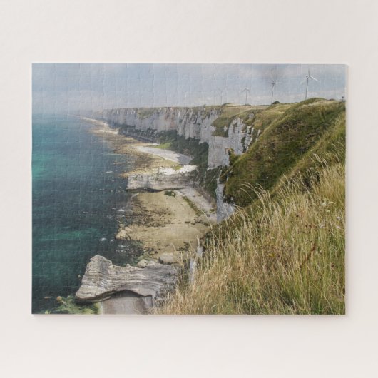 Normandy Jigsaw Puzzle - Klippen an der Küste von  (Horizontal)
