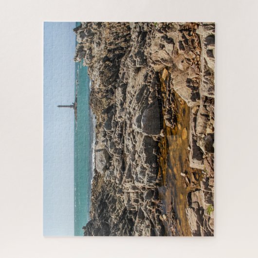 Normandy Jigsaw Puzzle - La Hague Lighthouse (Vertikal)