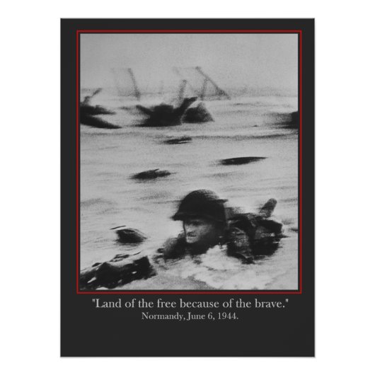 Normandy, June 6, 1944 - WW2 British Soldier Poster (Vorderseite)