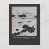 Normandy, June 6, 1944 - WW2 British Soldier Postkarte (Vorderseite)