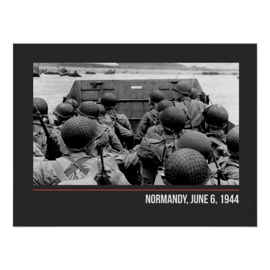 Normandy, June 6, 1944 - WW2 Poster (Vorderseite)