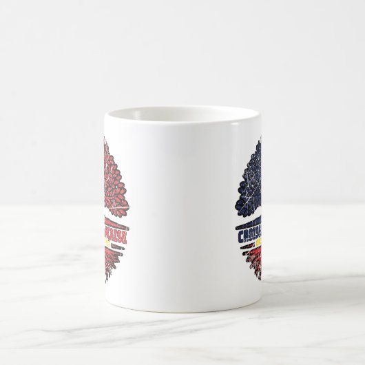 Normandy Norman Flag France Tree Roots Kaffeetasse (Mittel)