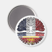 Normandy Norman Flag France Tree Roots Magnet (Vorderseite/Rückseite)