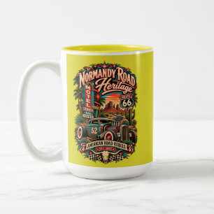 Normandy Road Heritage Tasse Gelb - Retro Route 66