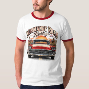 Normandy Road Heritage Vintage Roadtrip Herren Rin T-Shirt