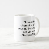 Normanne Thomas mit Zitat Kaffeetasse (VorderseiteRechts)