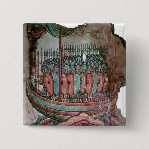 Normannische Soldaten, die den englischen Kanal Button