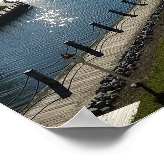 Normannischer Boardwalk Poster (Ecke)