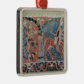 Normannischer Kavalier auf einem Piebaldpferd Silbernes Ornament (Rechts)