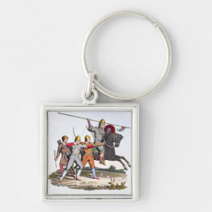 Normannischer Ritter und Bogenschützen, 1066, 'vo Schlüsselanhänger
