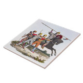 Normannischer Ritter und Bogenschützen, 1066, 'vom Fliese (Seite)
