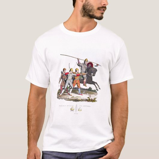 Normannischer Ritter und Bogenschützen, 1066, 'vom T-Shirt (Vorderseite)